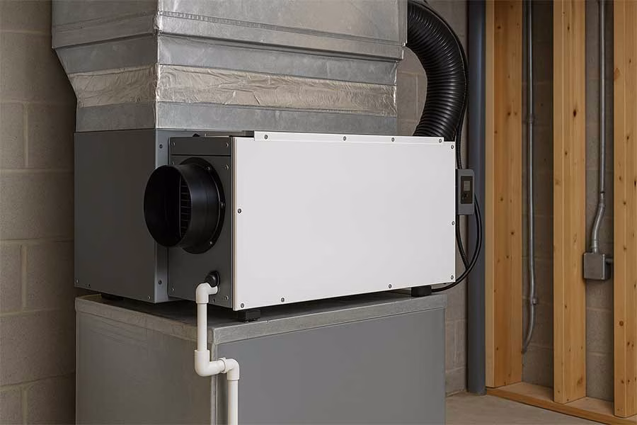 Professionally Installed Dehumidifier